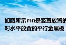 如图所示mn是竖直放置的两平行金属板（如图所示mn为一对水平放置的平行金属板）