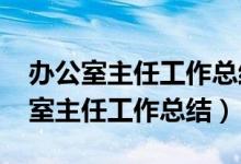 办公室主任工作总结及工作计划（2019办公室主任工作总结）