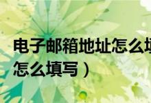 电子邮箱地址怎么填写才正确（电子邮箱地址怎么填写）