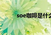 soe咖啡是什么意思（soe 409）